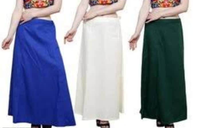Perfect cloth store Multicoloured Cotton Petticoat - Pack of 3