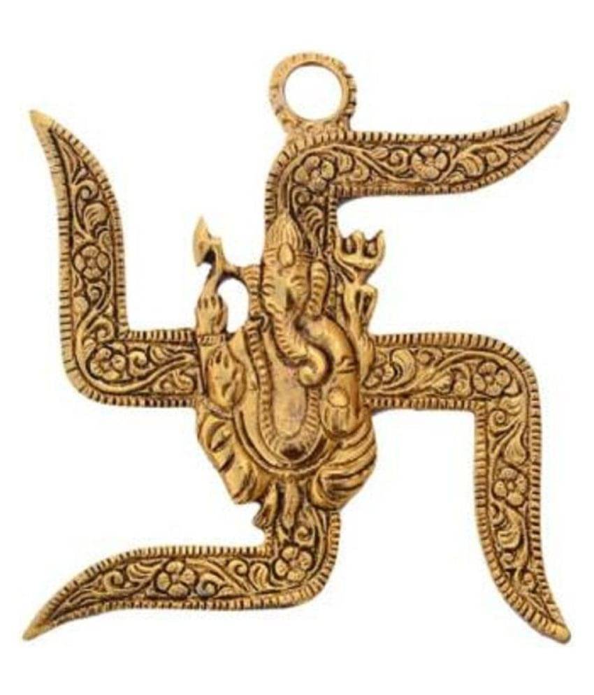     			RK Rudra - Brass Om & Swastik (Pack of 1)