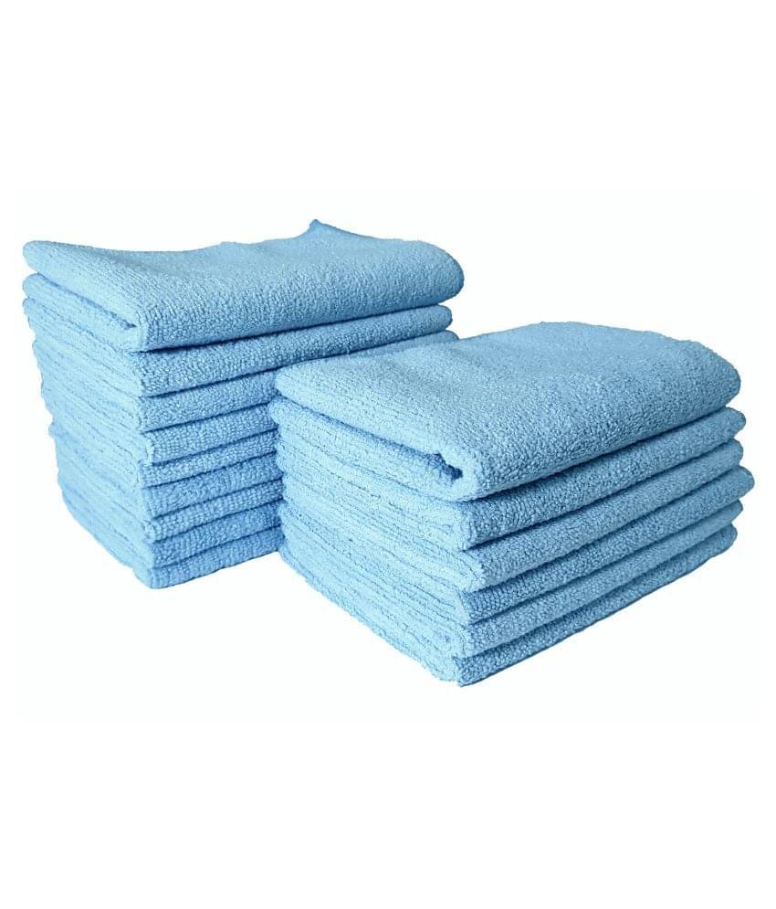 SOFTSPUN Microfiber Cloth -15pcs - Small - 20x30cms - 340 GSM Sky Blue - Thick Lint & Streak-Free Multipurpose Cloths -Automotive Microfibre Towels for Car Bike Cleaning Polishing Washing & Detailing SOFTSPUN Microfiber Cloth -15pcs - Small - 20x30cms - 340 GSM Sky Blue - Thick Lint & Streak-Free Multipurpose Cloths -Automotive Microfibre Towels for Car Bike Cleaning Polishing Washing & Detailing