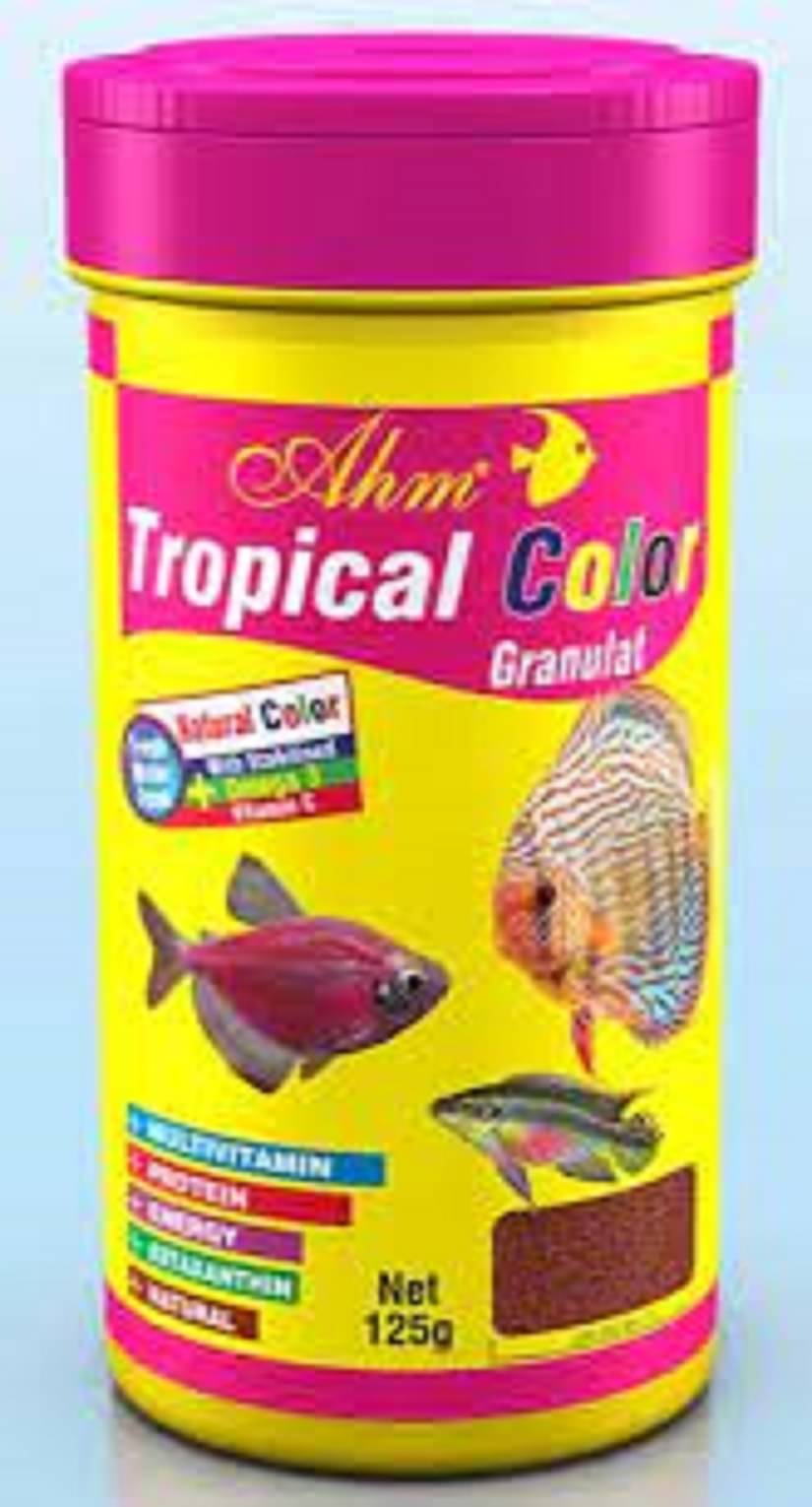 AHM Tropical Color Granulat 45gm FISH FOOD ( MADE IN TURKEY ) for bright color of your fish sold by RichBay 0.045 kg Dry Young Fish Food AHM Tropical Color Granulat 45gm FISH FOOD ( MADE IN TURKEY ) for bright color of your fish sold by RichBay 0.045 kg Dry Young Fish Food