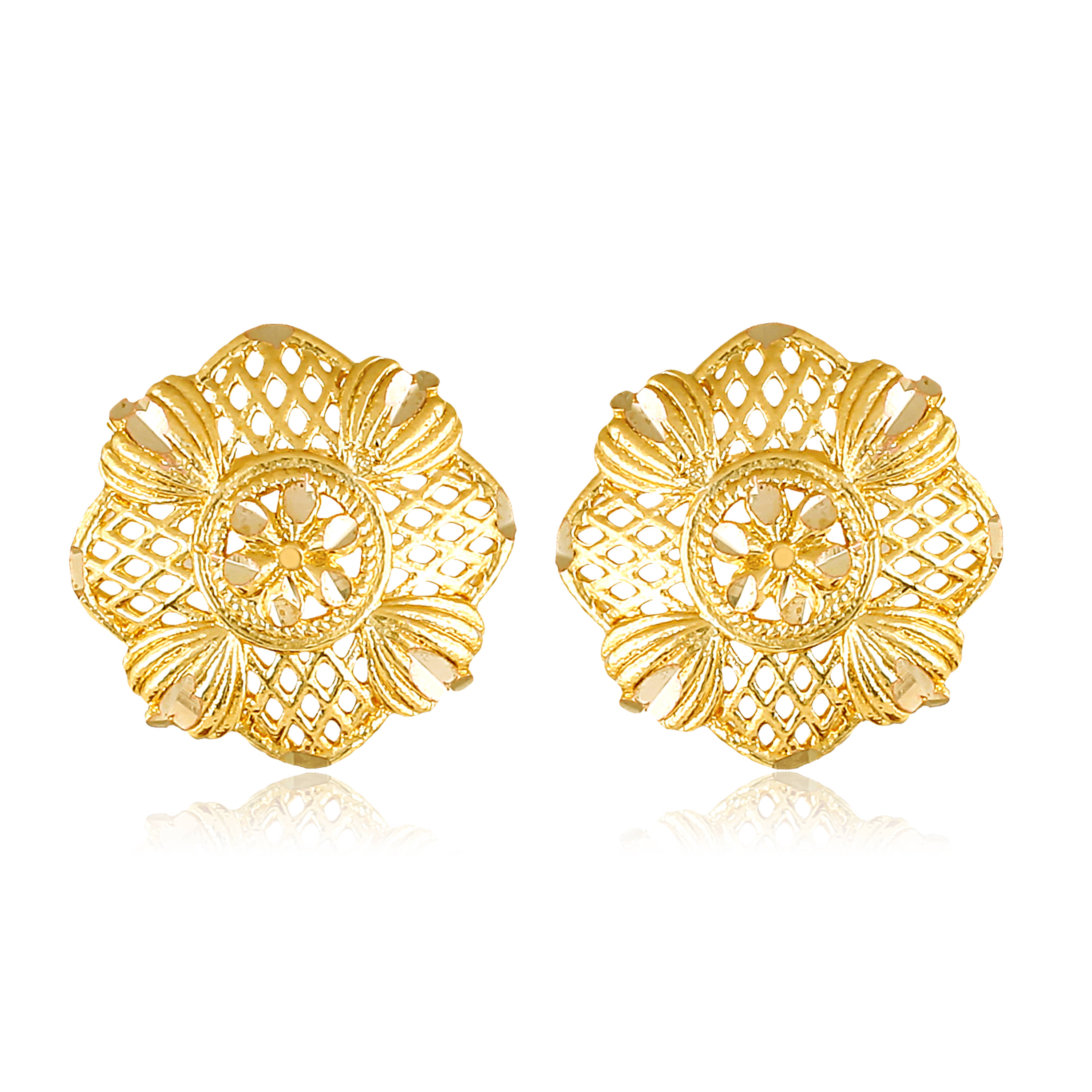 Vighnaharta Voguish Alloy Fancy Women's bollywood Screw back alloy Gold Plated Stud Earring for Women and Girls -VFJ1463ERG - Earrings | Buy online on ZillyBuy