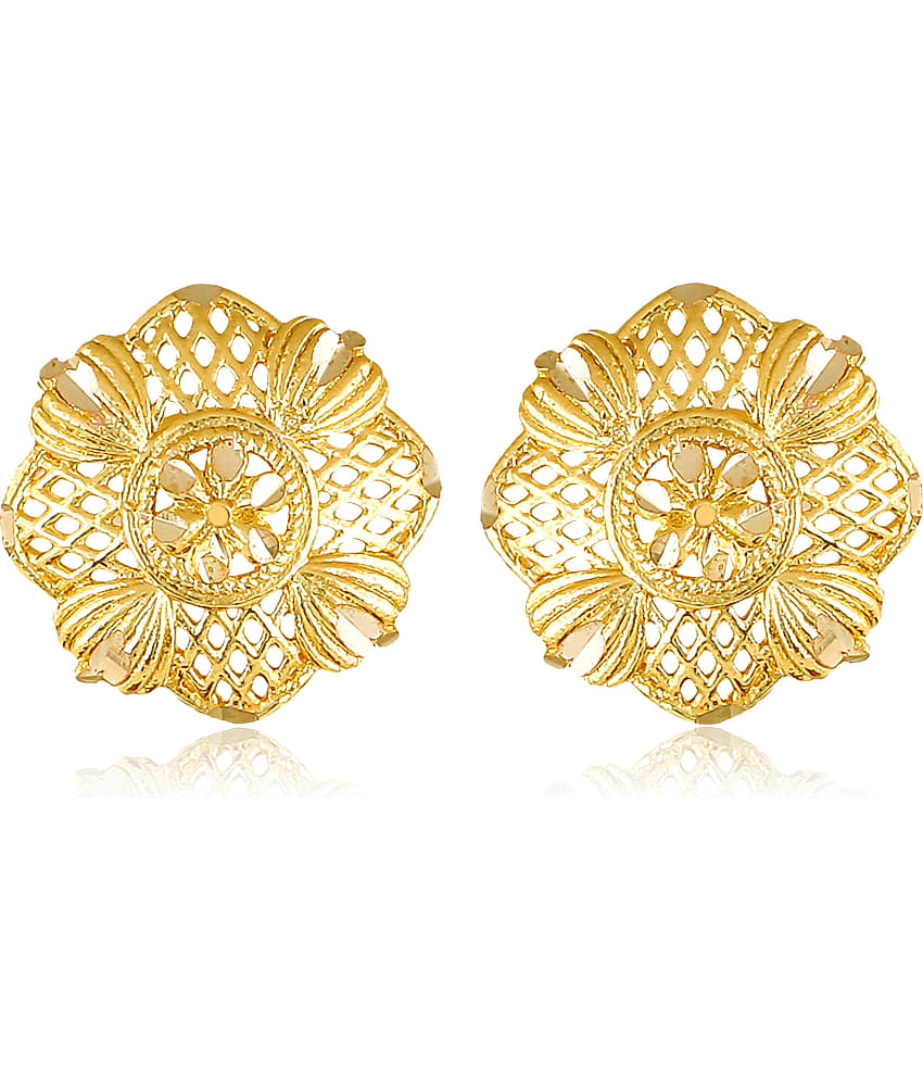 Vighnaharta Voguish Alloy Fancy Women's bollywood Screw back alloy Gold Plated Stud Earring for Women and Girls -VFJ1463ERG - Earrings | Buy online on ZillyBuy