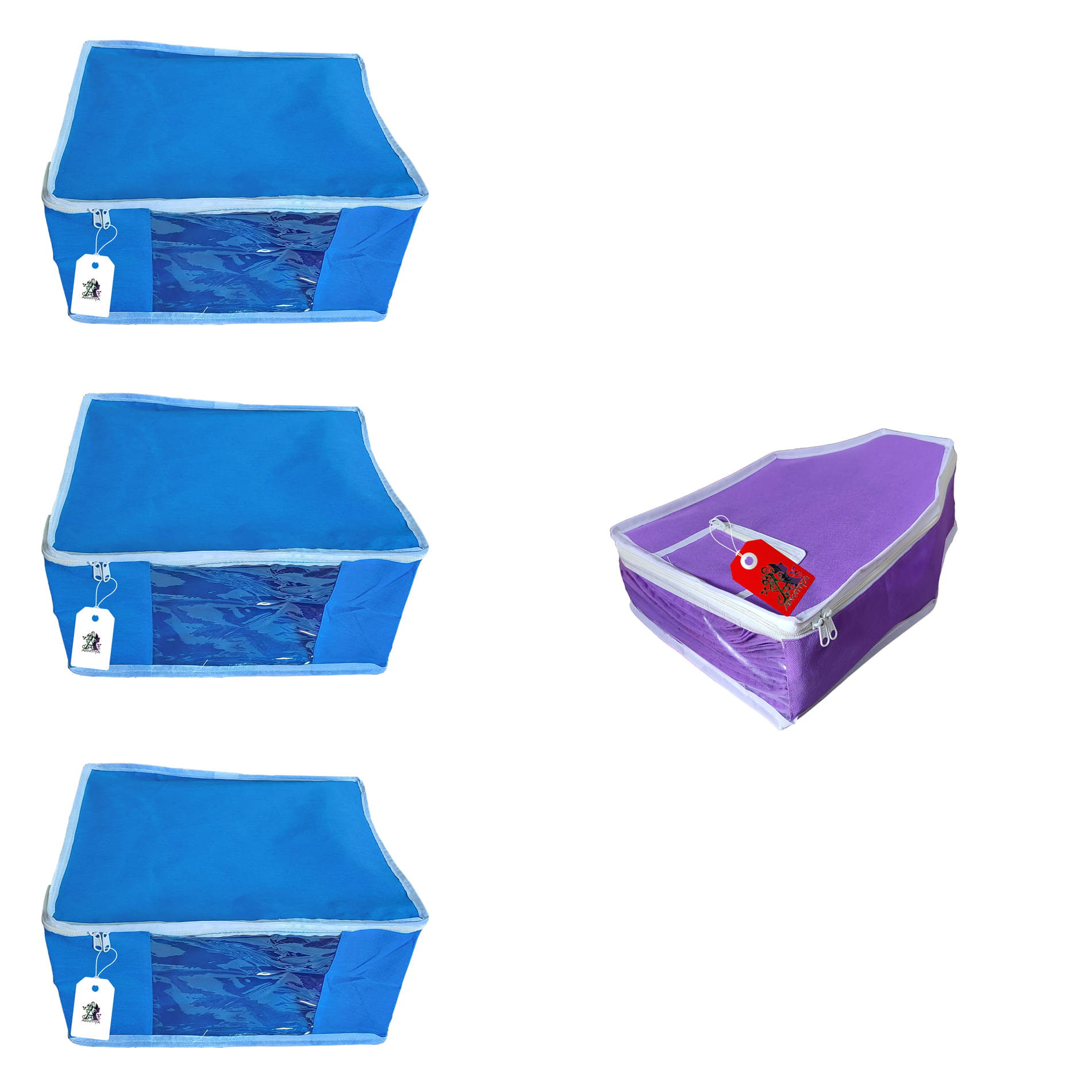     			ADWITIYA Multi Apparel Covers - 4 Pcs