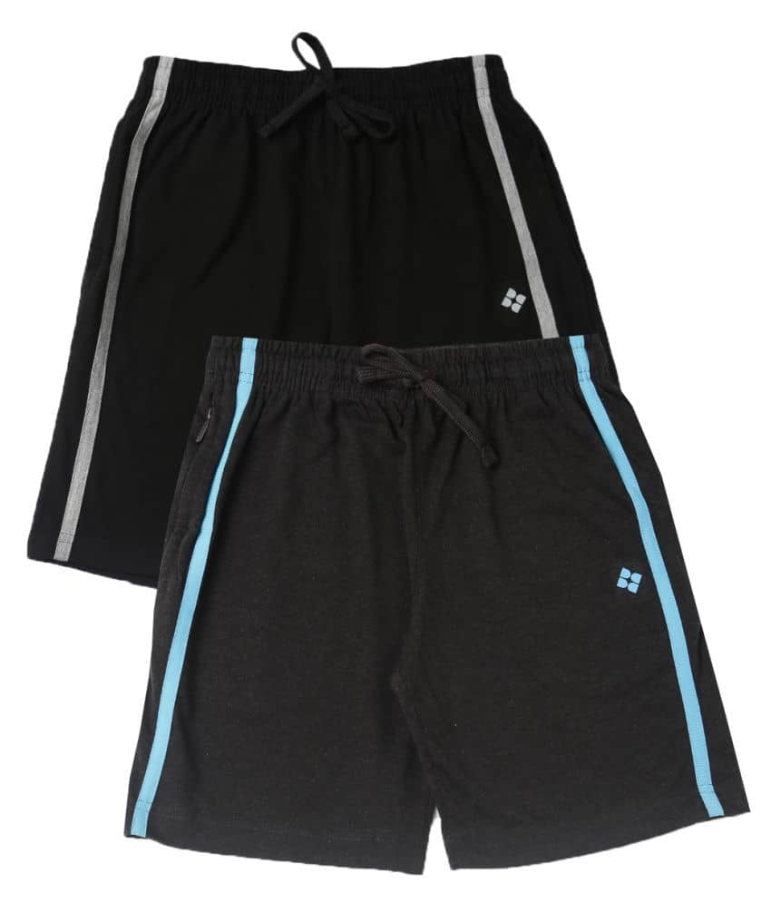 Dollar Pack of 2 Cotton Blend Shorts For Boys ( Multi Color ) - Shorts | Buy online on ZillyBuy
