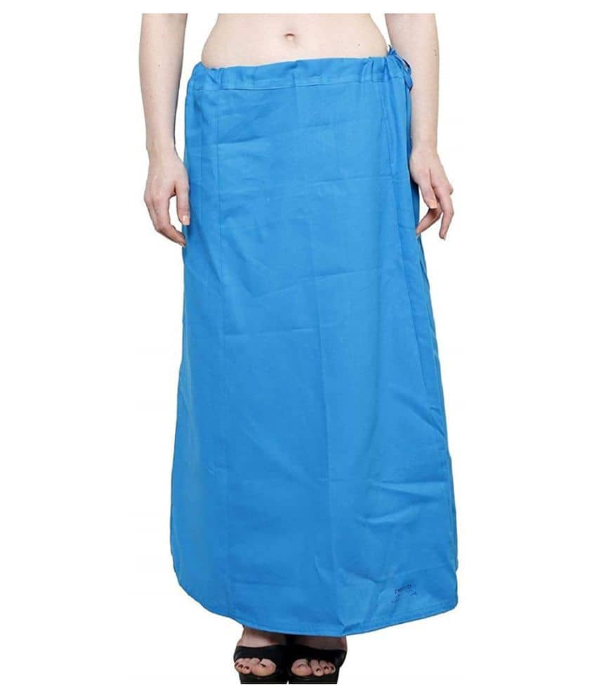 Perfect cloth store Blue Cotton Petticoat - Single