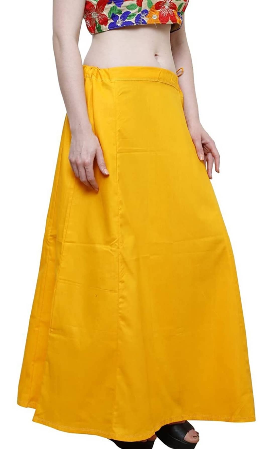 Perfect cloth store Multicoloured Cotton Petticoat - Single
