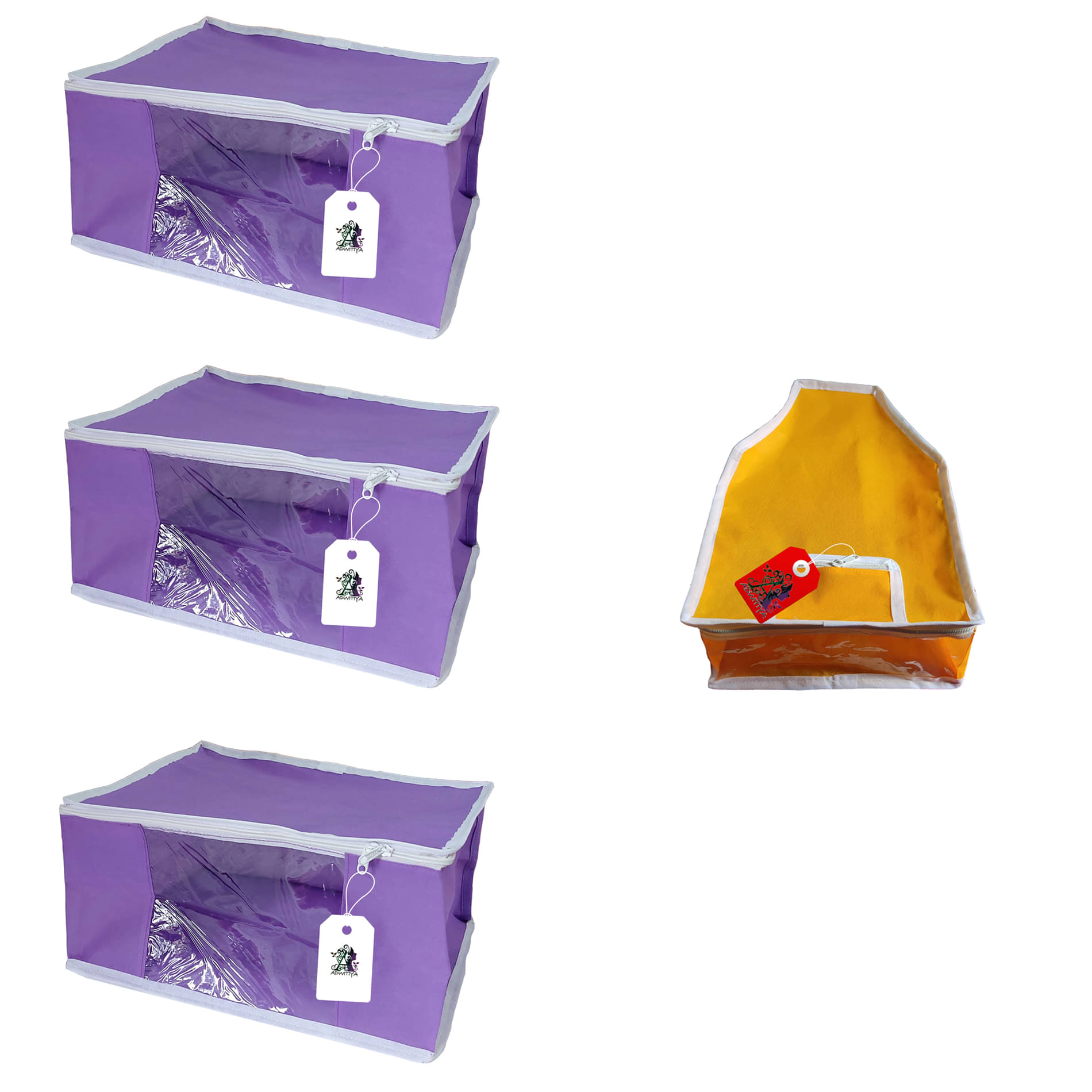     			ADWITIYA Multi Apparel Covers - 4 Pcs