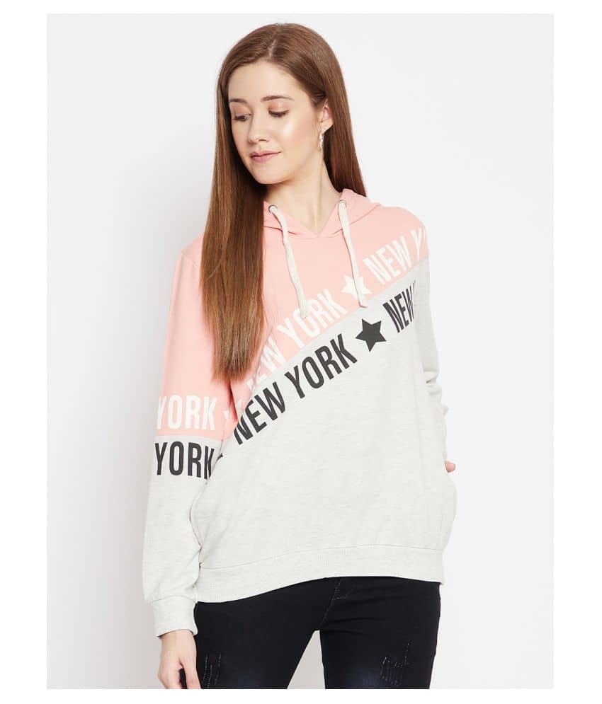 AUSTIN WOOD Women Fleece High Neck Sweatshirt For ( Multicolor )