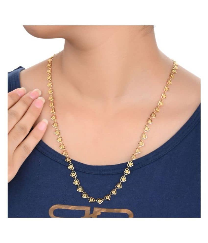 AanyaCentric Gold Plated Chain ( Set of 1 )