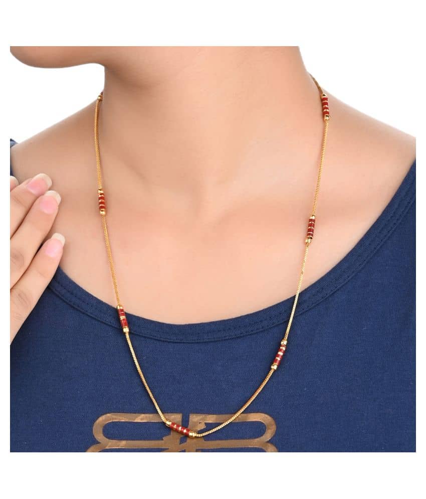 AanyaCentric Gold Plated Chain ( Set of 1 )