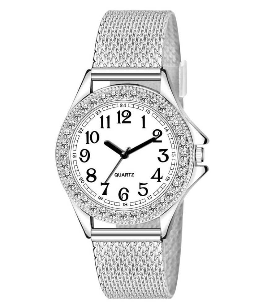     			DECLASSE - Silver Fabric Analog Womens Watch