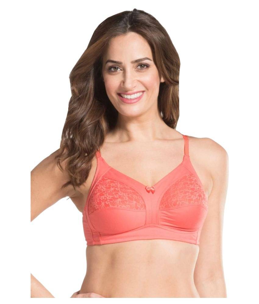 Jockey Cotton Lycra T-Shirt Bra - Pink Single Jockey Cotton Lycra T-Shirt Bra - Pink Single