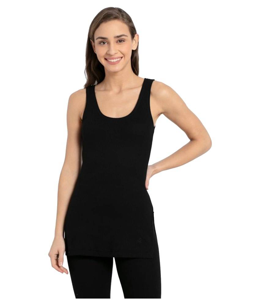    			Jockey Cotton Topwear - Black Single