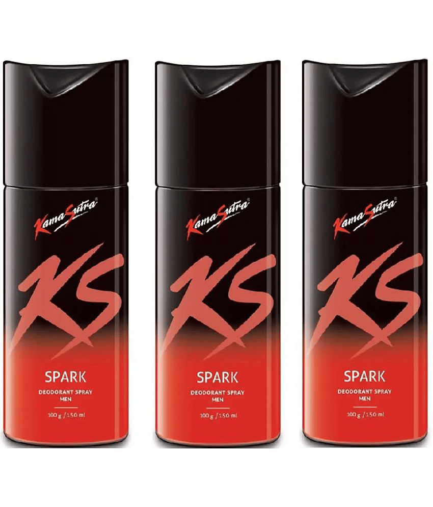 KamaSutra Spark Power Series Body Spray (135 ml each pack of 3)