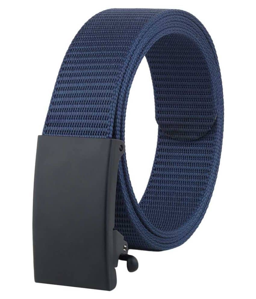Loopa - Blue Nylon Men's Casual Belt ( Pack of 1 )