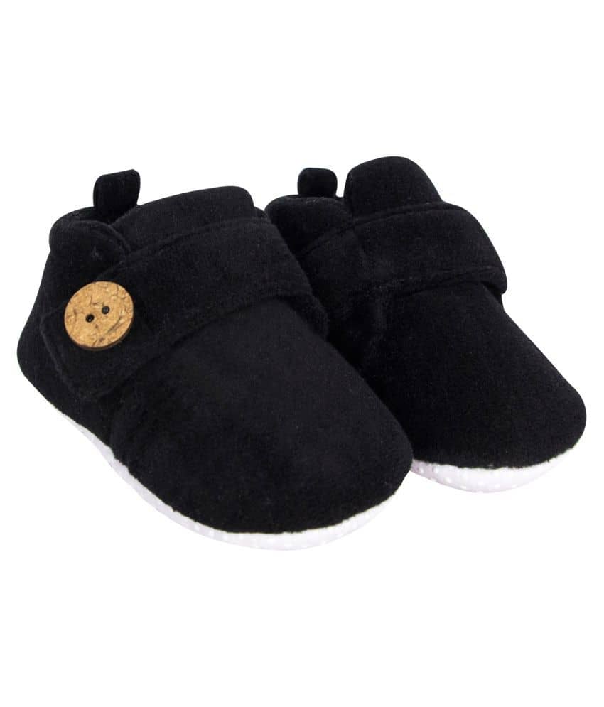 Neska Moda Baby Boys & Baby Girls 6 To 9 Months Velvet Booties (Black) -BT781 - Casual Shoes | Buy online on ZillyBuy