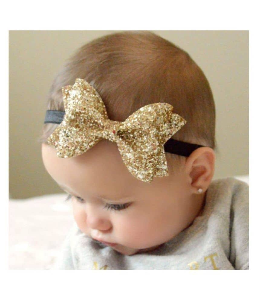 OK 2 Pc Girl's Sparkling Bows Glitter Sequins Headband For Kids & Girls - Random Color - Jewellery Sets | Buy online on ZillyBuy