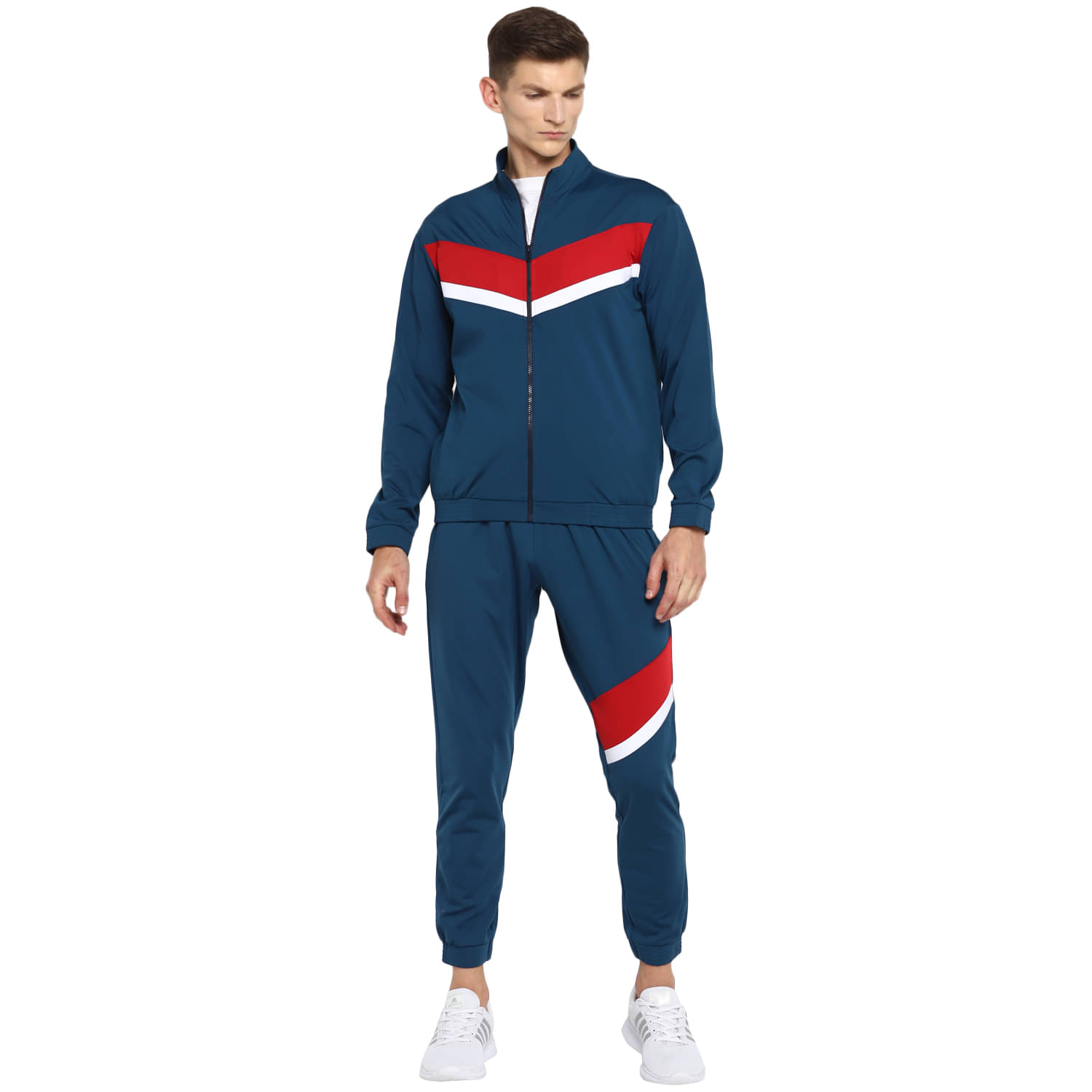 YUUKI - Navy Blue Polyester Regular Fit Colorblock Men's Sports Tracksuit ( Pack of 1 ) YUUKI - Navy Blue Polyester Regular Fit Colorblock Men's Sports Tracksuit ( Pack of 1 )