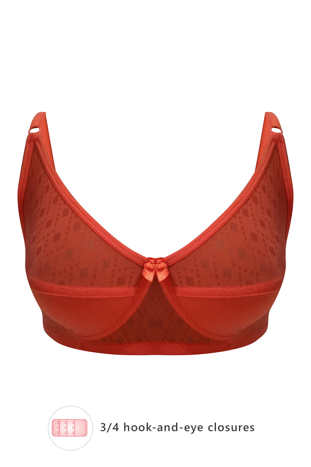 Clovia Lace Non Padded Women's Everyday Bra ( Orange ) Clovia Lace Non Padded Women's Everyday Bra ( Orange )