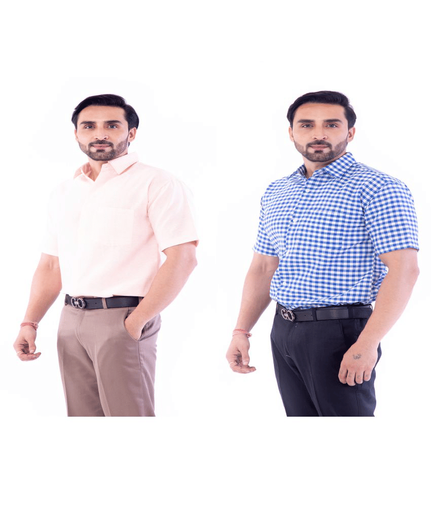 DESHBANDHU DBK - Multicolor Cotton Regular Fit Men's Casual Shirt (Pack of 2 )
