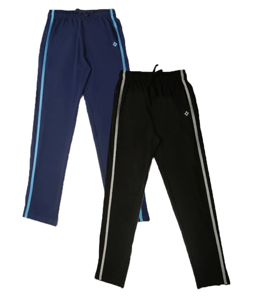 Dollar Pack of 2 Boys Cotton Blend Trackpant ( Multi ) - Track Pants | Buy online on ZillyBuy