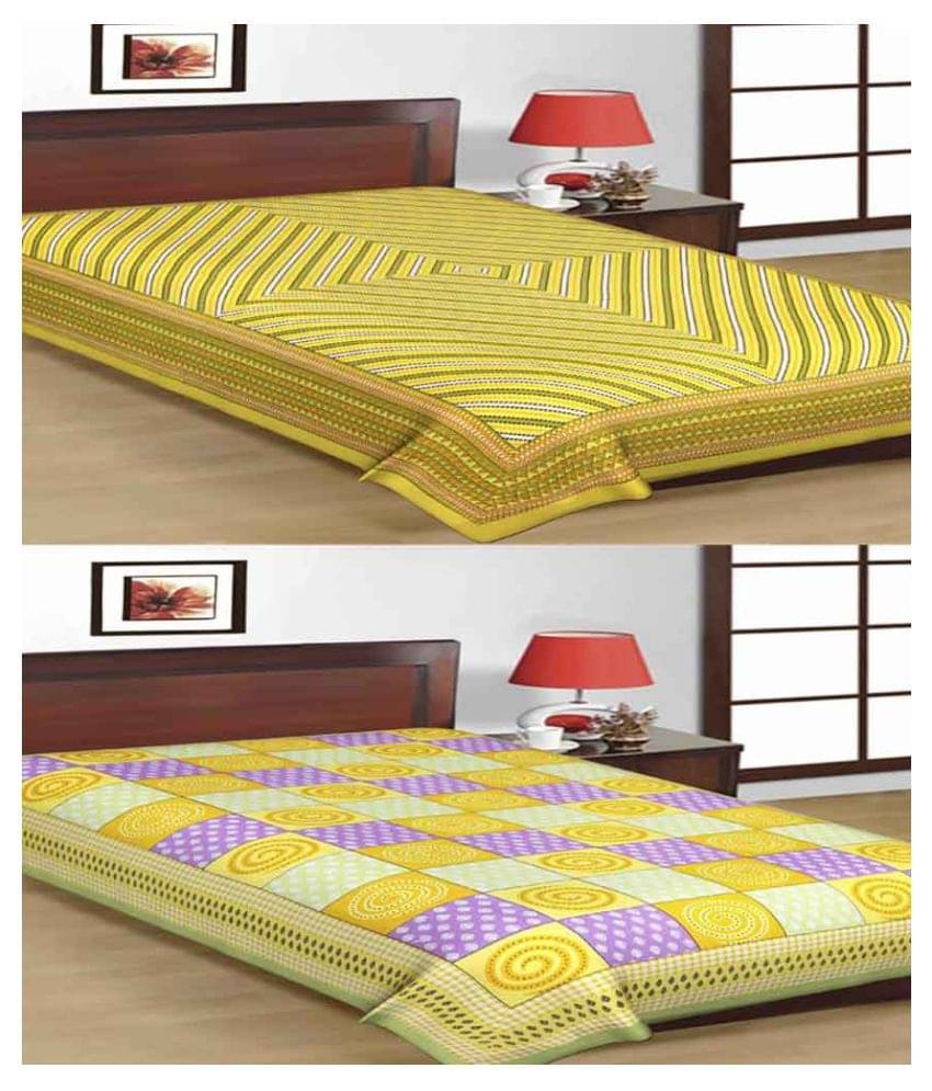     			Uniqchoice Cotton Single Bedsheet ( Assorted )