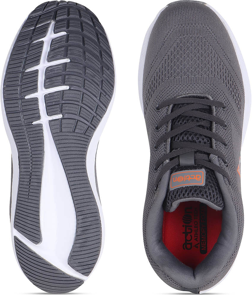 Action Men's Gray Running Shoes