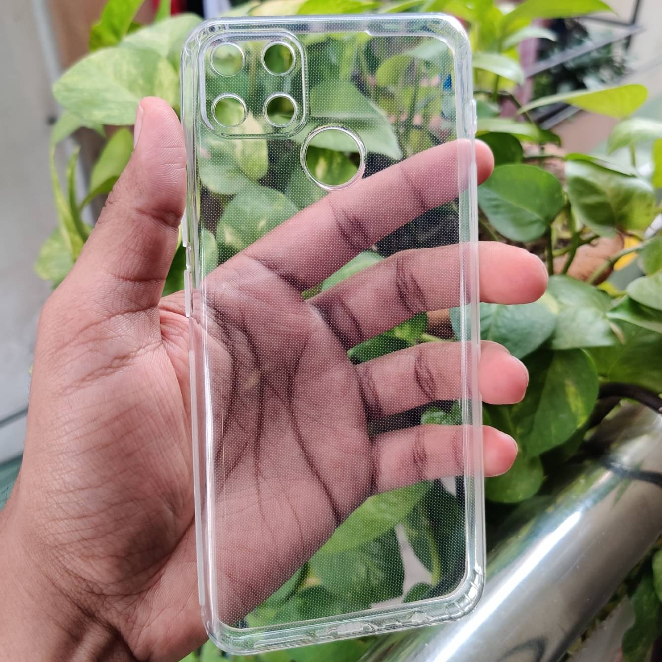     			Realme C25s Soft Silicon Cases Case Vault Covers - Transparent