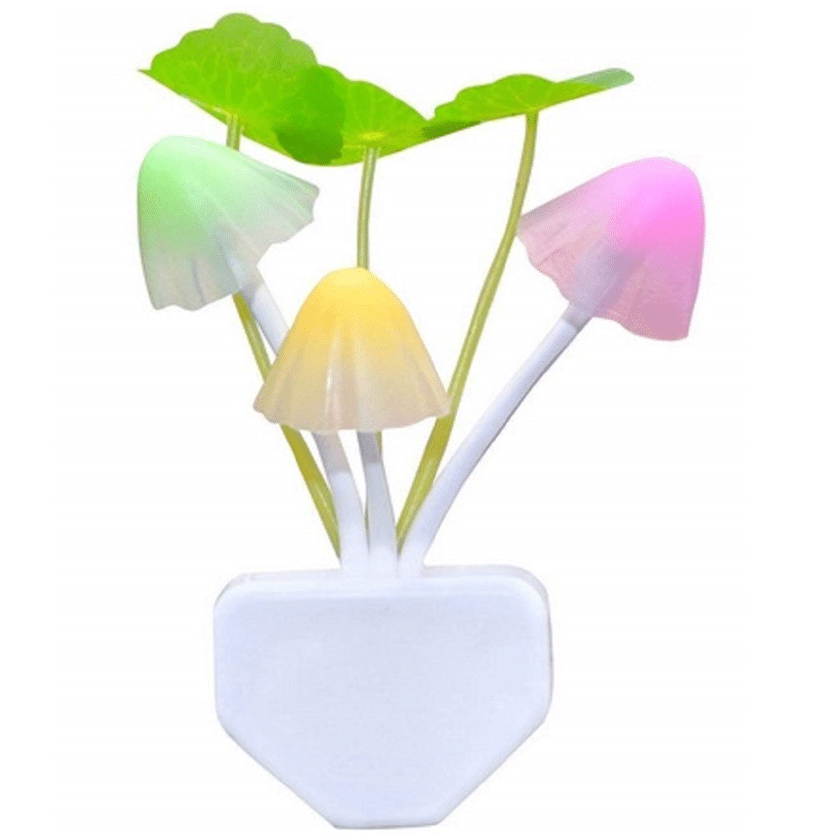 AviListo Fancy Mushroom Shape Automatic Sensor LED Color Changing Light Night Lamp Multi - Pack of 1 AviListo Fancy Mushroom Shape Automatic Sensor LED Color Changing Light Night Lamp Multi - Pack of 1
