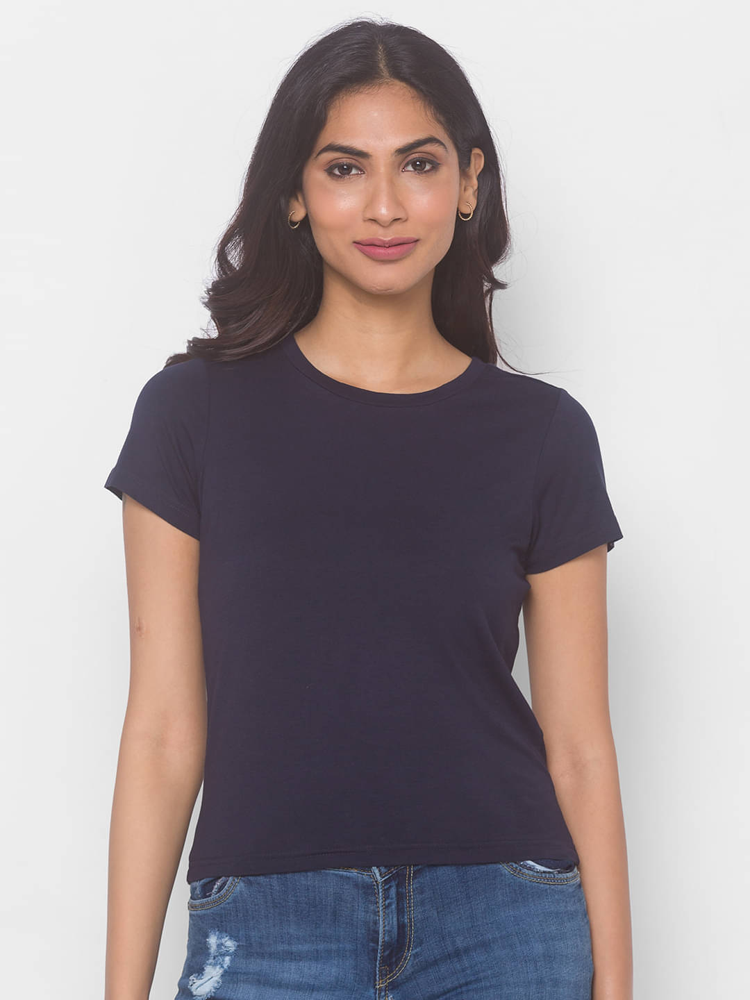 Globus Viscose Navy T-Shirts - Single Globus Viscose Navy T-Shirts - Single