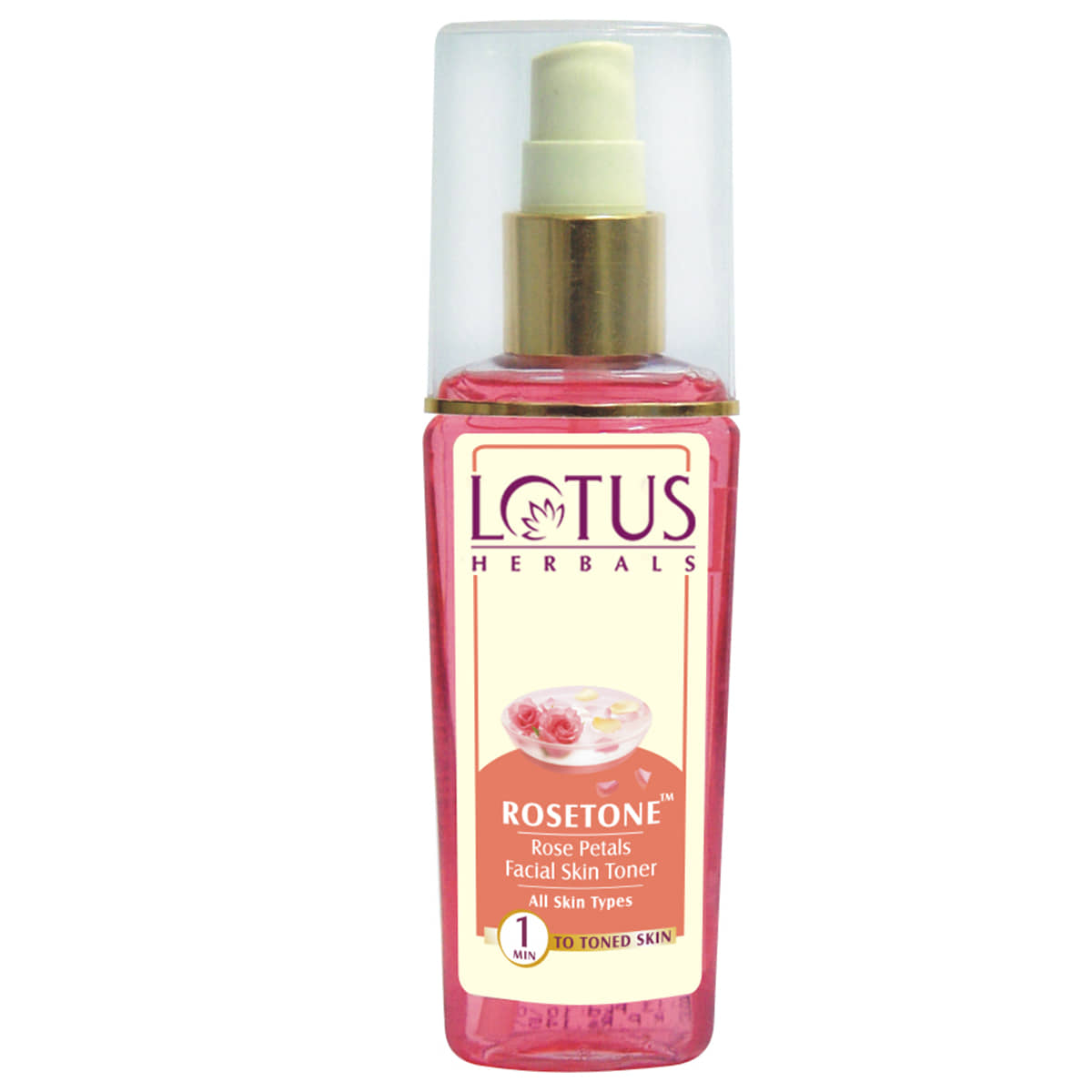 Lotus Herbals Rosetone Rose Petals Facial Skin Toner , For All Skin Types , 100Ml