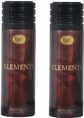 MONET Elements Deodorant Spray - For Men & Women  (200 ml each, Pack of 2)