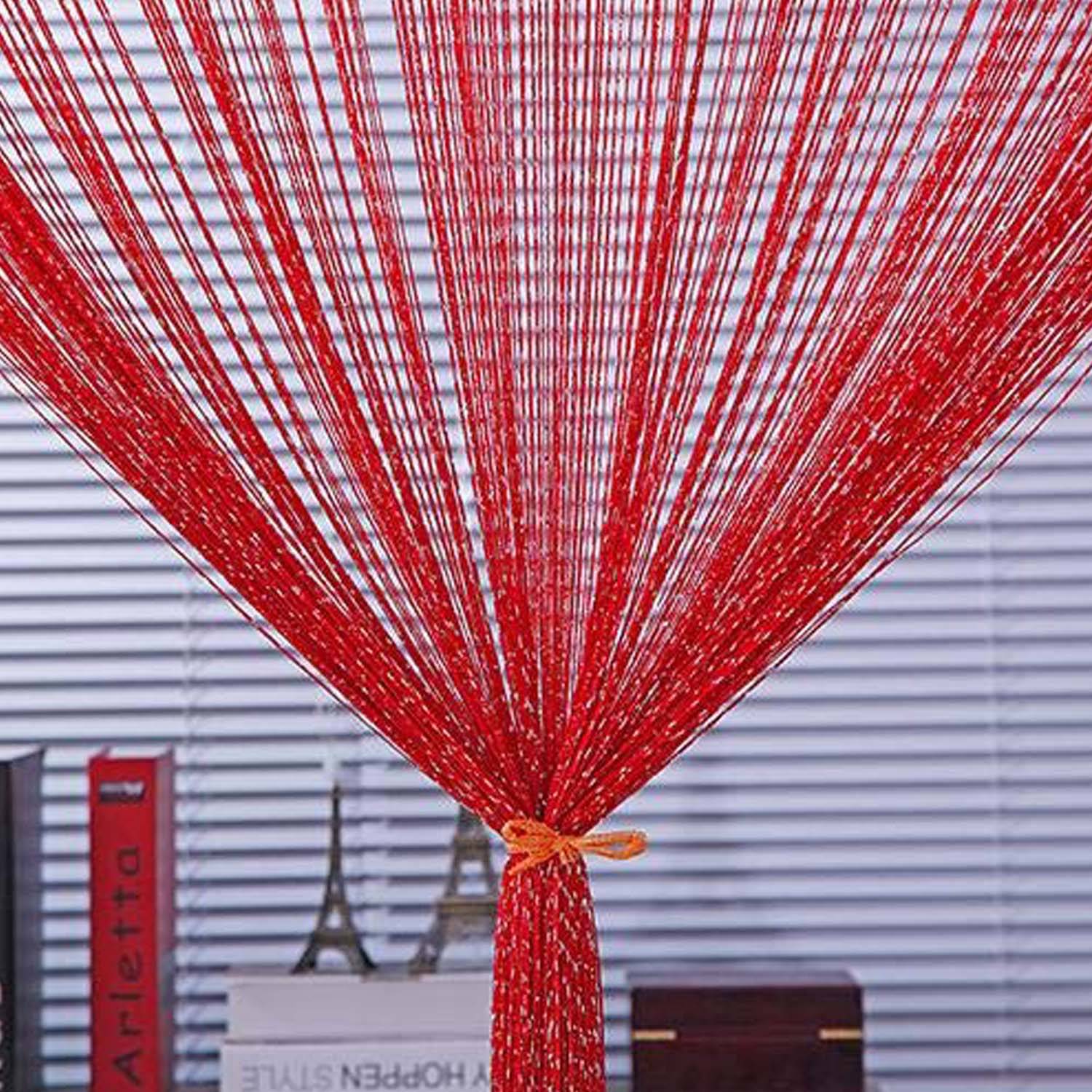PINDIA Set of 2 Door Solid String Curtain PINDIA Set of 2 Door Solid String Curtain
