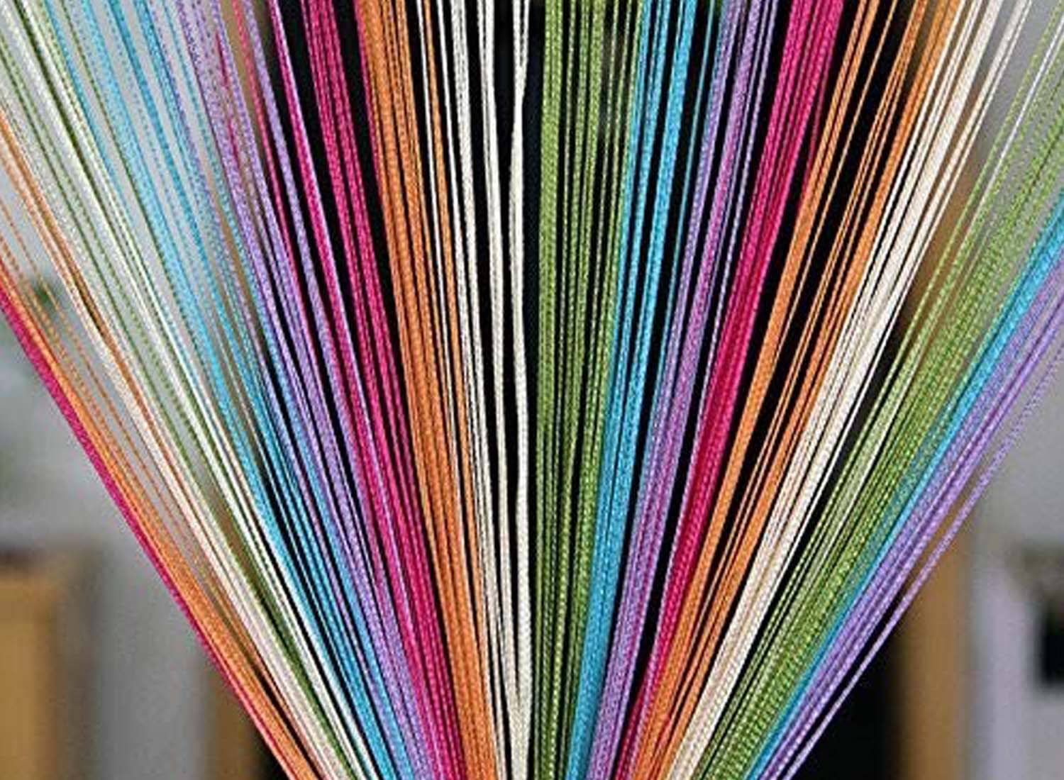 PINDIA Single Long Door Solid String Curtain PINDIA Single Long Door Solid String Curtain