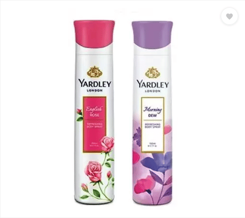 Yardley London English Rose and Morning Dew Combo Pack 2 Deodorant Spray - For Men  (150 ml each, Pack of 2)