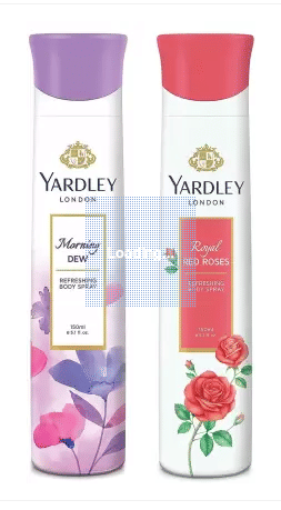Yardley London Morning Dew and Royal Red Rose 150ML Each (Pack of 2) Body Spray - For Women