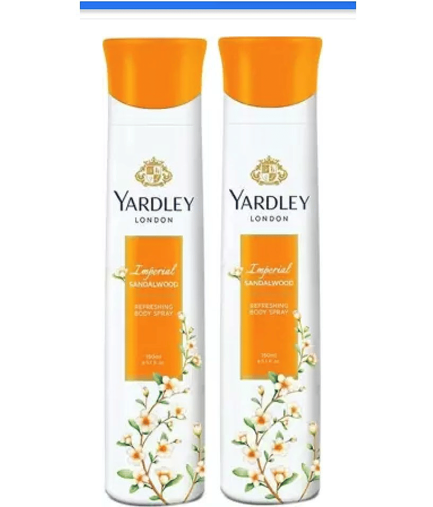 Yardley London sandalwood Deodorant Spray - For Women (150 ml each, Pack of 2)