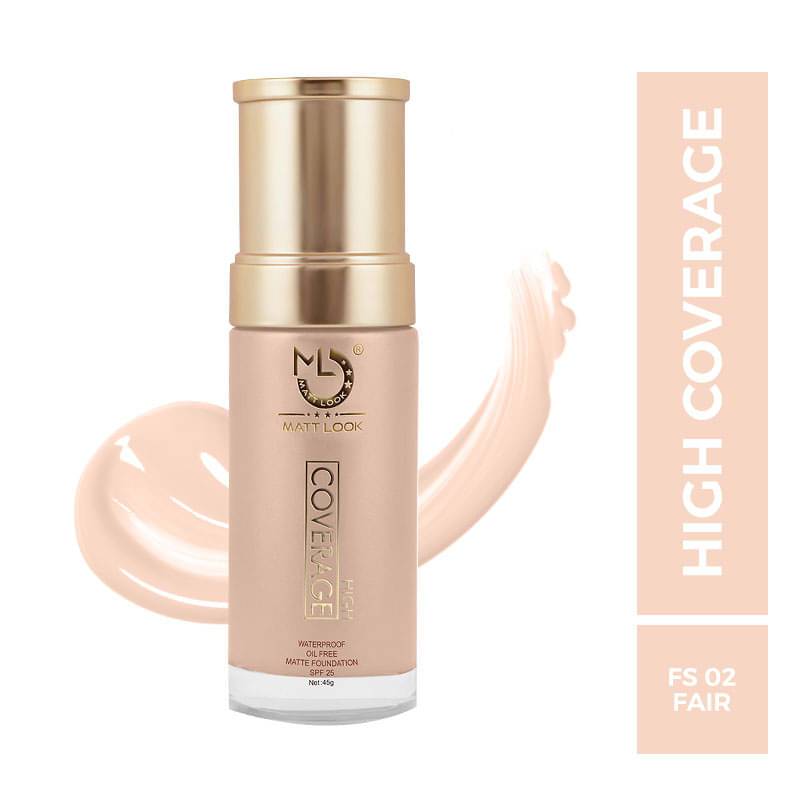 Mattlook High Coverage Waterproof Oil Free Matte Foundation SPF 25, Fair (45gm) Mattlook High Coverage Waterproof Oil Free Matte Foundation SPF 25, Fair (45gm)