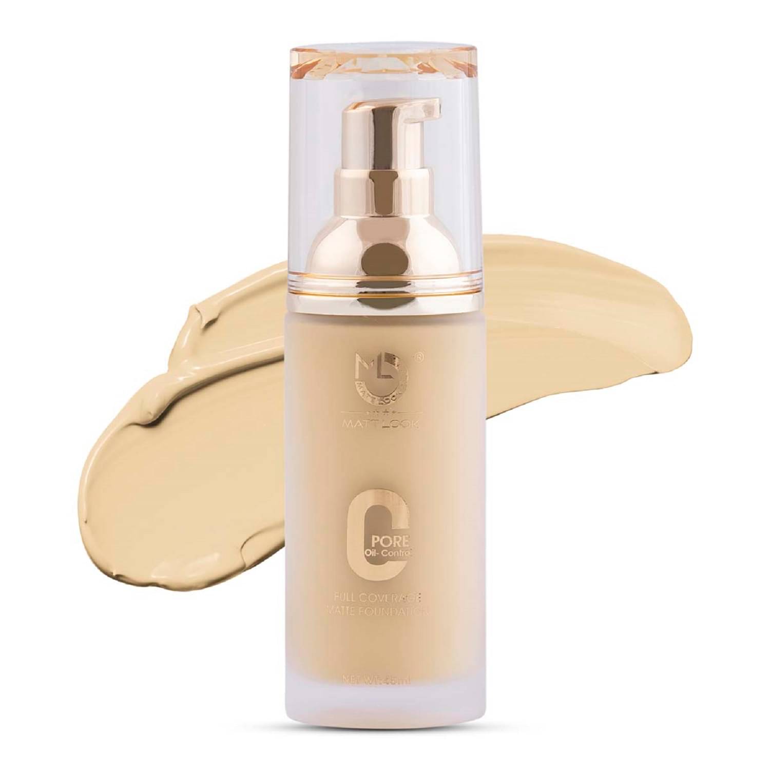     			Mattlook Zero Pore Oil Control Full Coverage Matte Foundation, Ivory (45ml)