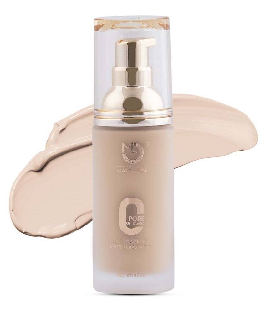     			Mattlook Zero Pore Oil Control Full Coverage Matte Foundation, Natural (45ml)