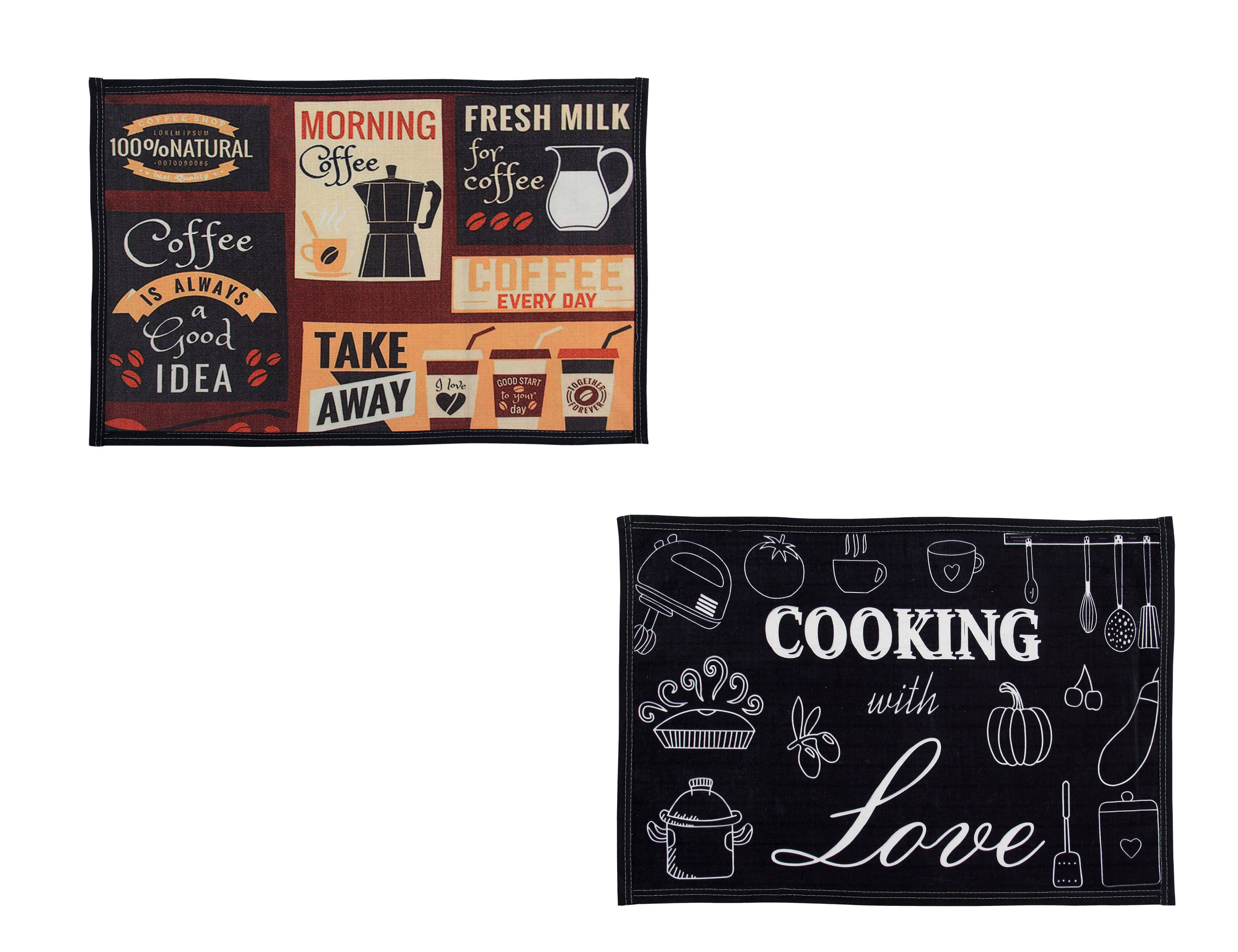     			Aazeem Pack of 2 Multi-Colour Floor Mats ( 60 X 45 cm )