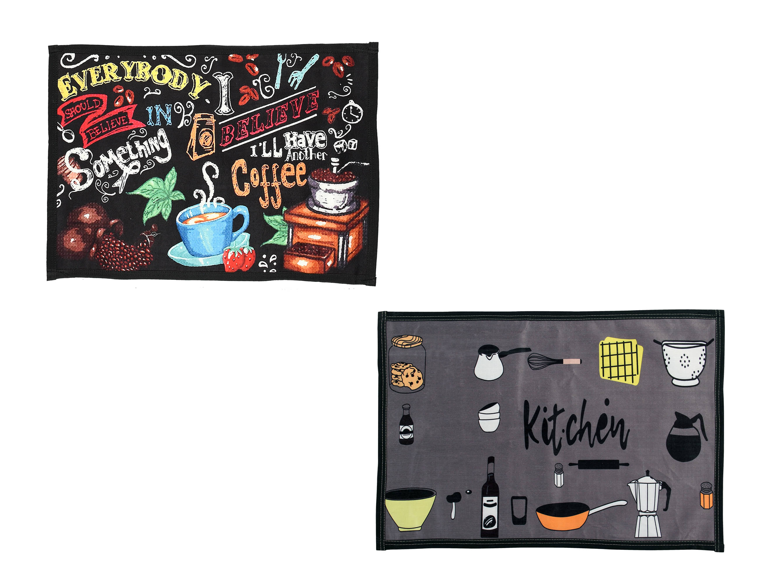 Aazeem Pack of 2 Multi-Colour Floor Mats ( 60 X 45 cm ) Aazeem Pack of 2 Multi-Colour Floor Mats ( 60 X 45 cm )