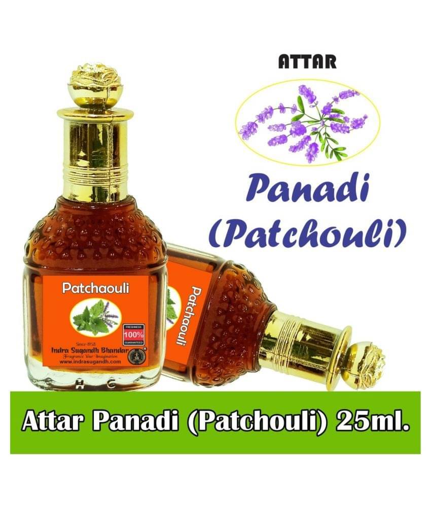 INDRA SUGANDH BHANDAR Attar For Men|Women|Pujan Panadi Patchouli Pure Perfume Oil 24 Hours Long Lasting Bhapka Processed Fragrance 25ml Rollon Pack INDRA SUGANDH BHANDAR Attar For Men|Women|Pujan Panadi Patchouli Pure Perfume Oil 24 Hours Long Lasting Bhapka Processed Fragrance 25ml Rollon Pack