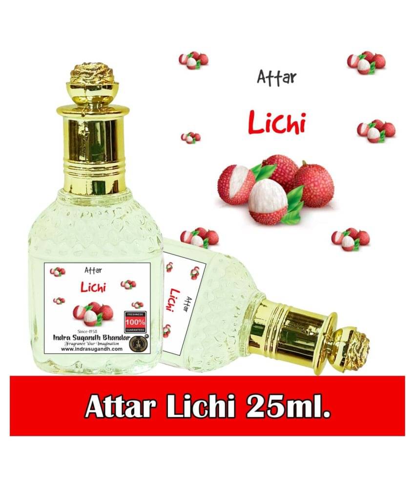     			INDRA SUGANDH BHANDAR Attar For Men|Women|Pujan Lichi Sweet& Pure Perfume 24 Hours Long Lasting Fragrance 25ml Rollon Pack