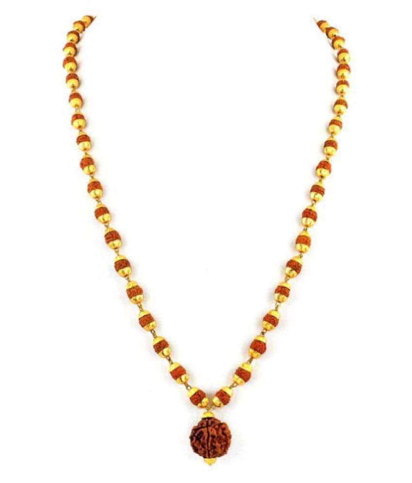 Rashi Fashion - Gold Plated Pooja Mala (Pack of 1)
