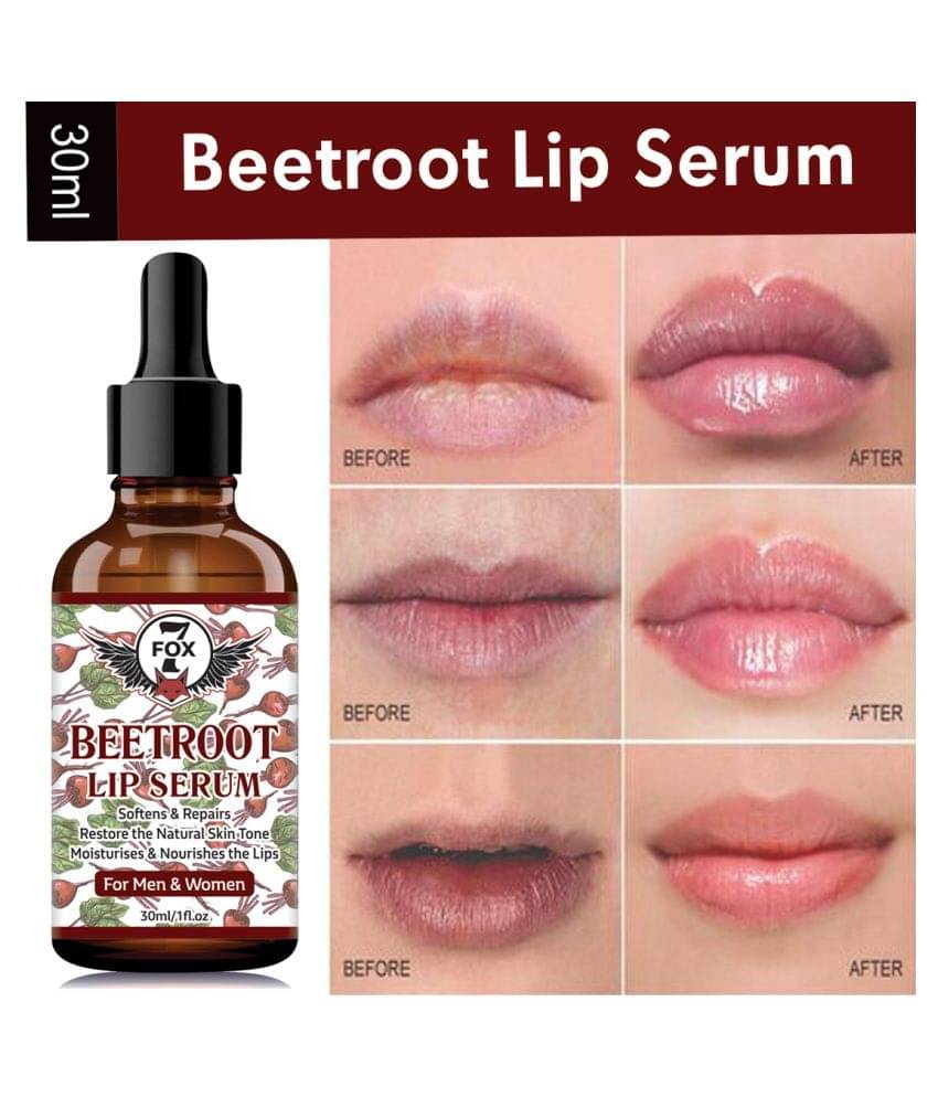 7 FOX Beetroot Lip Serum For Lips Shine, Glossy, Pink Lips Moisturizing & Nourishing Face Serum 30 mL 7 FOX Beetroot Lip Serum For Lips Shine, Glossy, Pink Lips Moisturizing & Nourishing Face Serum 30 mL