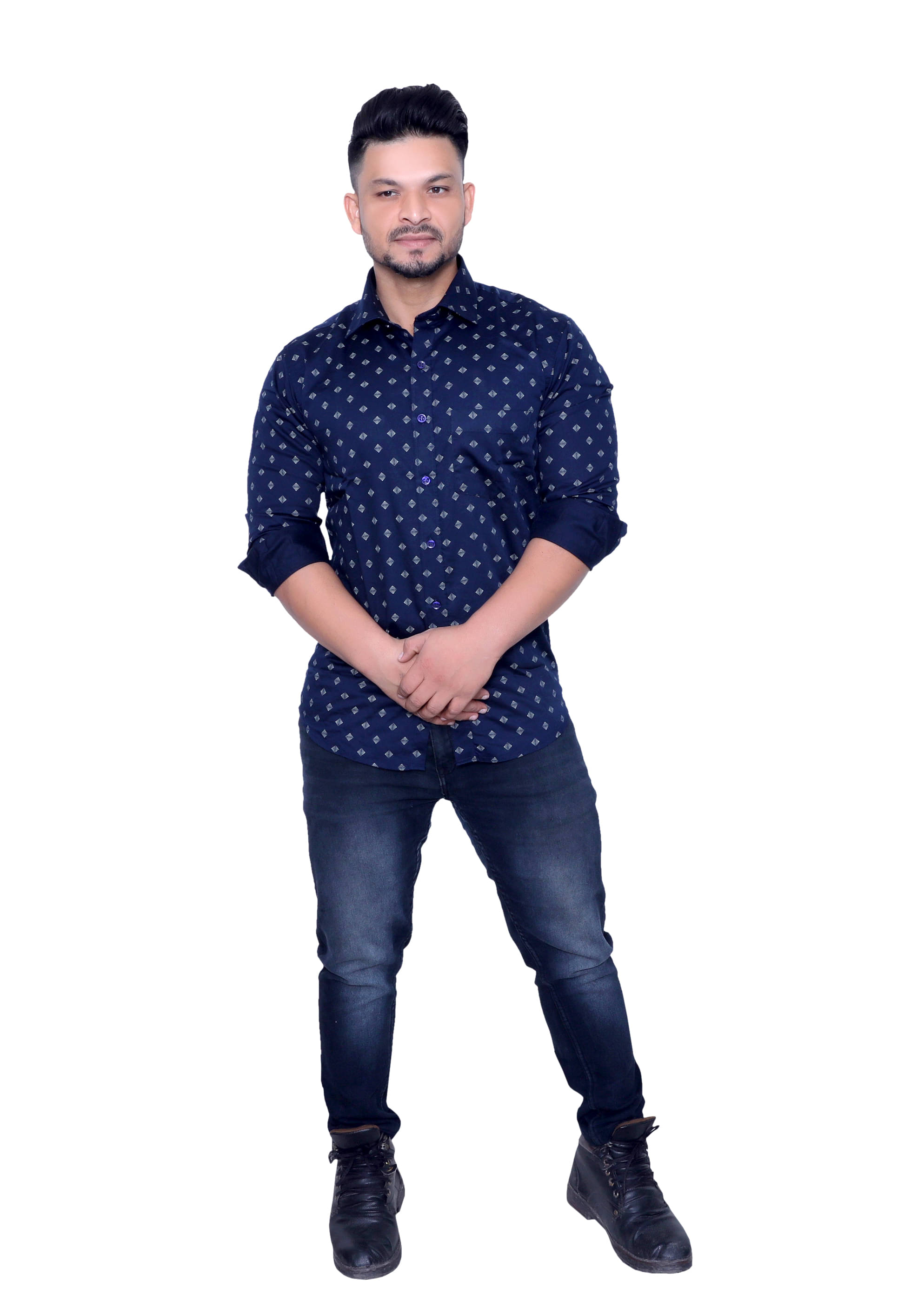     			Aish N Ridh Cotton Regular Fit Printed Men's Casual Shirt - Green ( Pack of 1 )