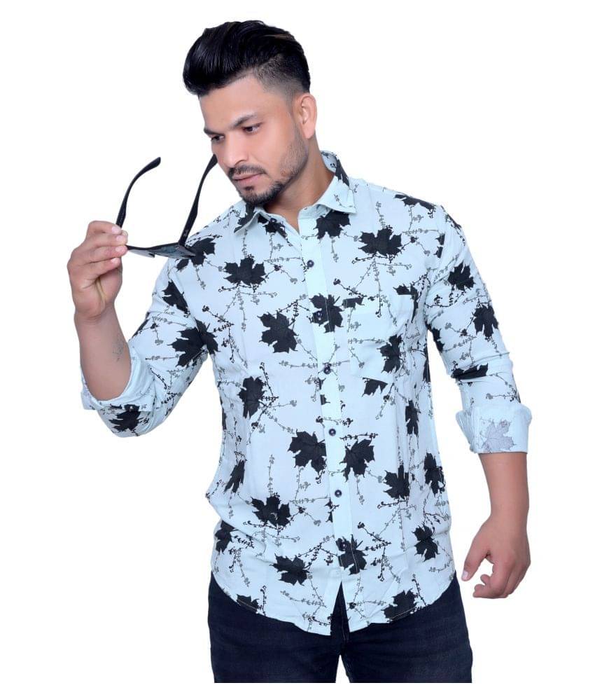 Aish N Ridh Cotton Regular Fit Printed Men's Casual Shirt - Green ( Pack of 1 ) Aish N Ridh Cotton Regular Fit Printed Men's Casual Shirt - Green ( Pack of 1 )