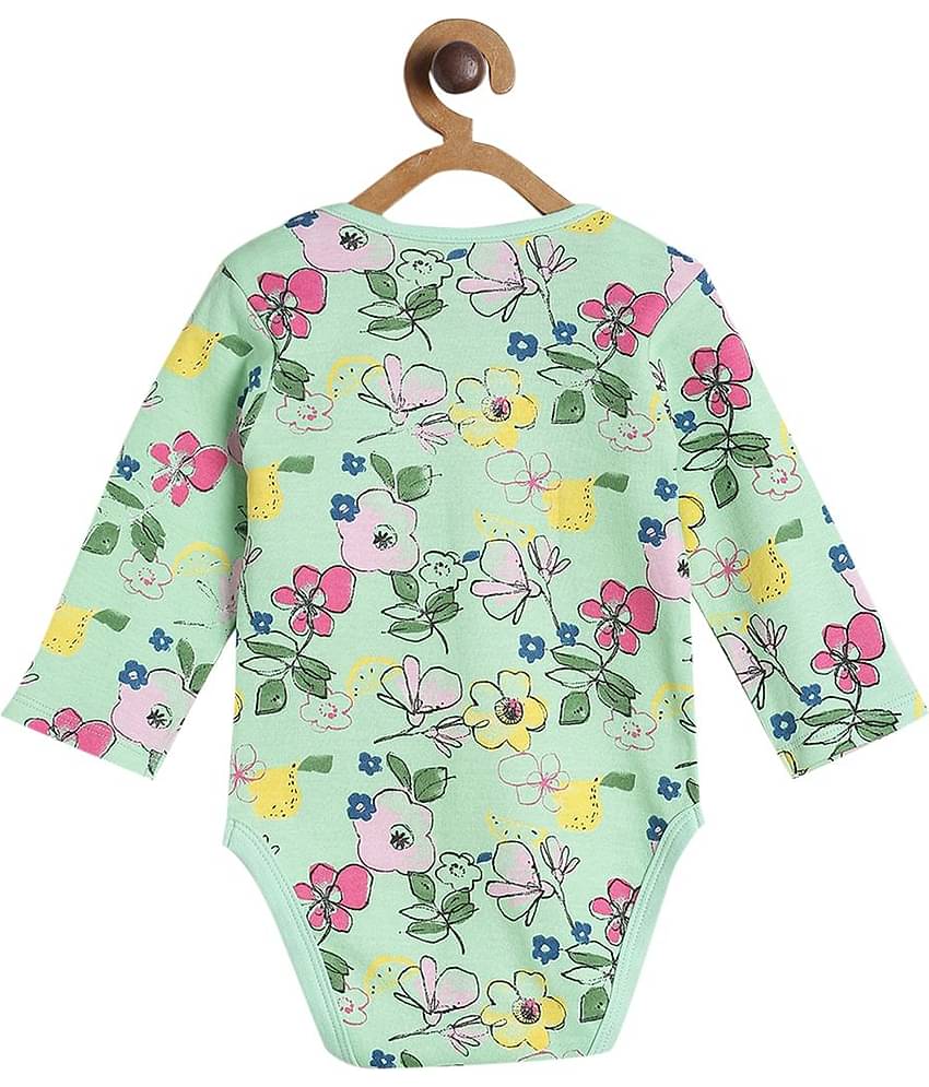 MINI KLUB Pack of 3 Baby Girls 100% Cotton Bodysuit ( Multi Color )