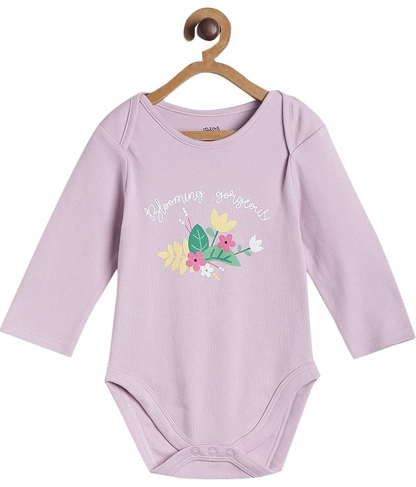 MINI KLUB Pack of 3 Baby Girls 100% Cotton Bodysuit ( Multi Color )